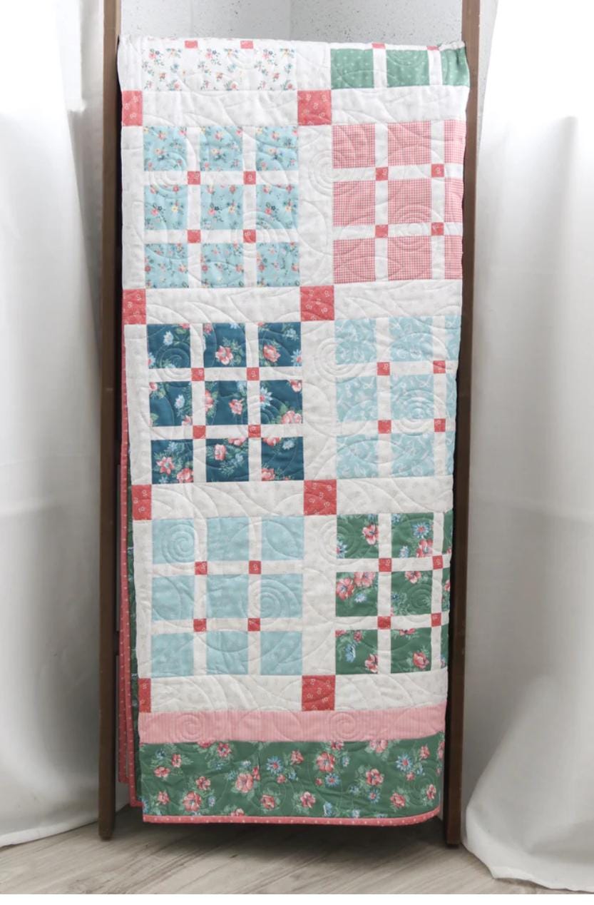Amy Smart Prep School Picnic Quilt Pattern - layer cake pattern - beginner quilt pattern