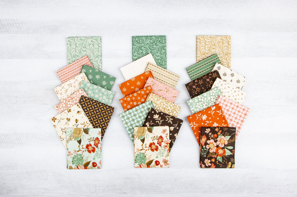 IN STOCK Riley Blake Morning Latte Fat Quarter Bundle - floral fabric - floral Fat Quarters - Riley Blake fat quarter Bundle -