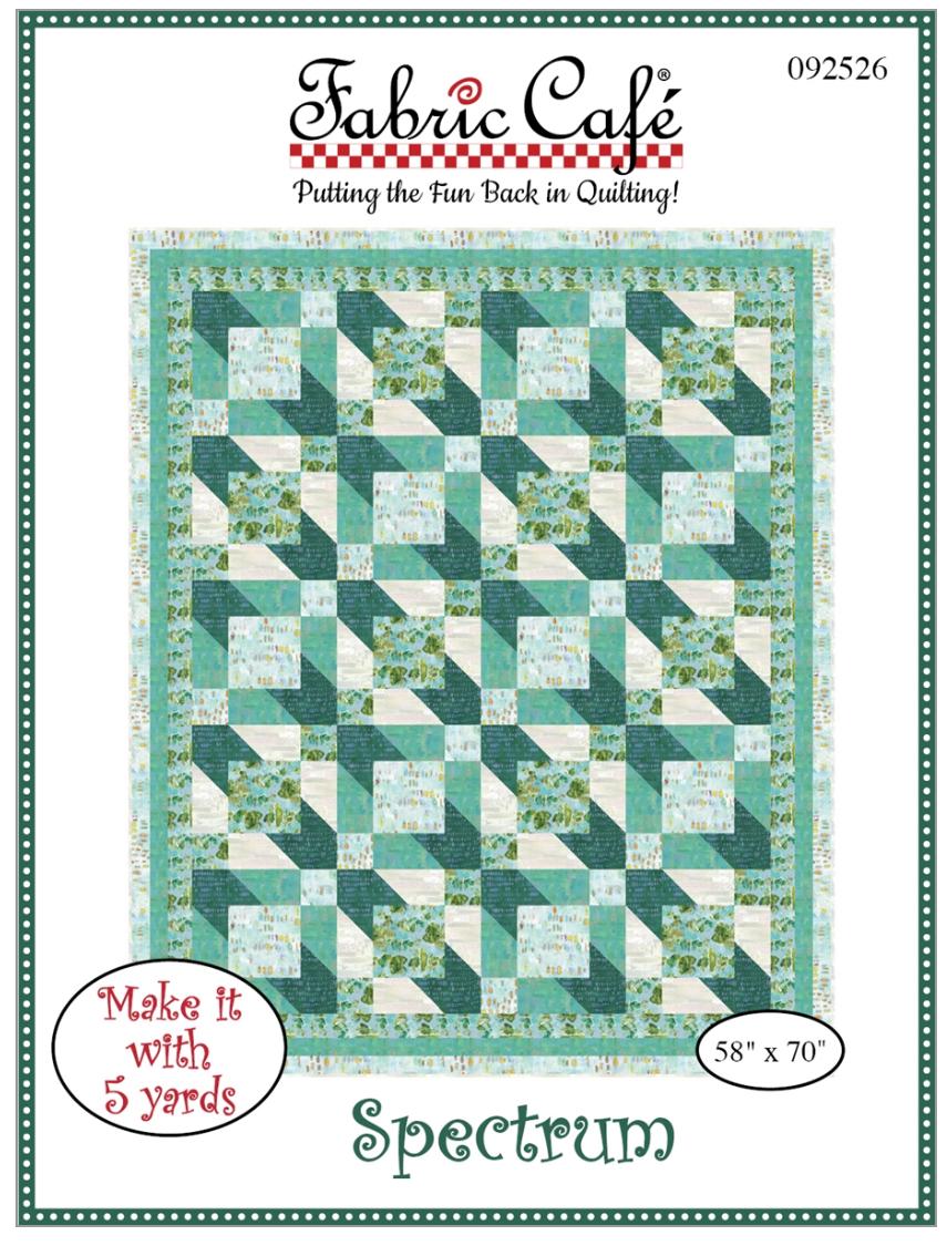 Fabric Cafe Spectrum Pattern  3 Yard Quilt Pattern - Arcade Pattern - Quilt Pattern - Fabric Cafe Pattern - 3 yard quilts