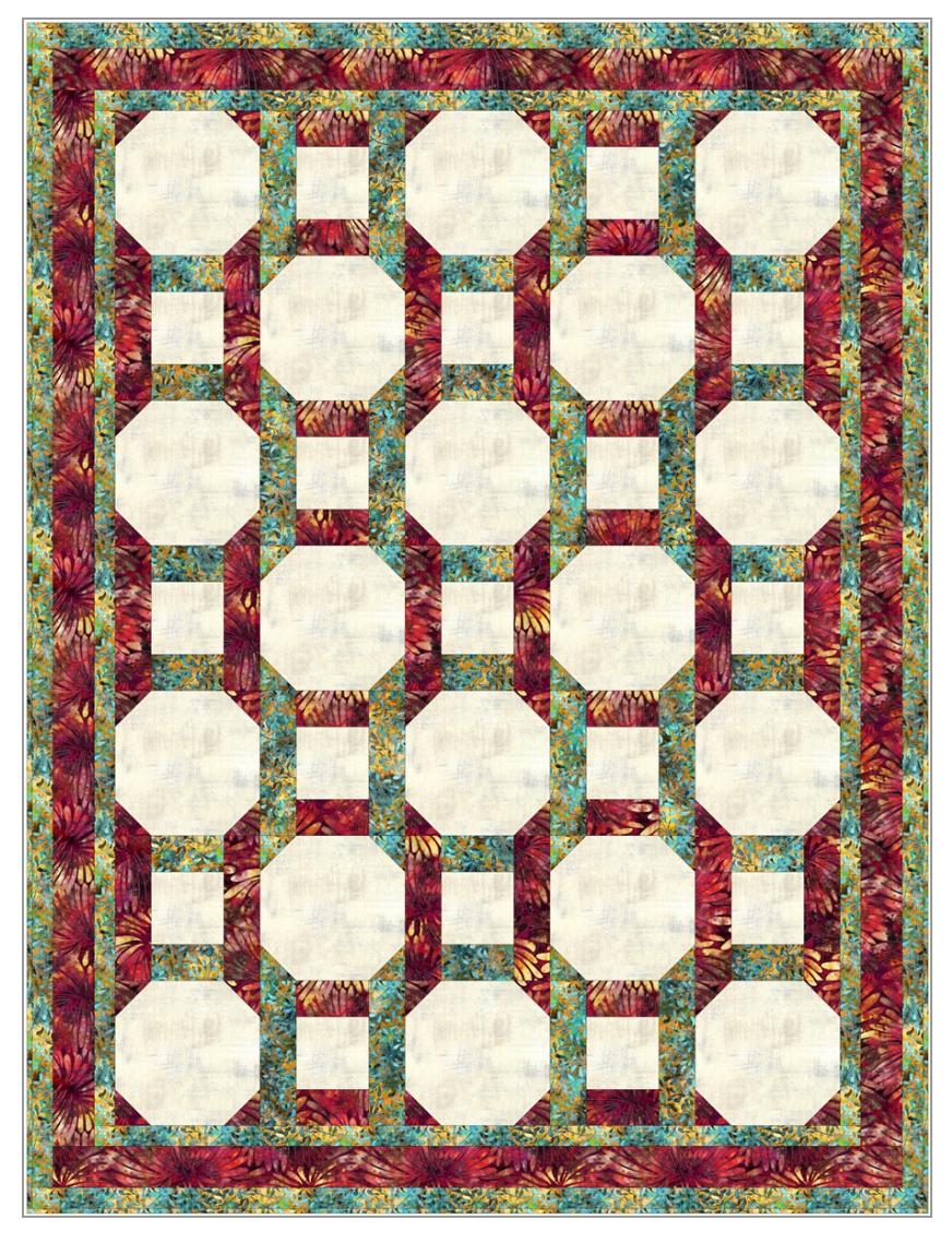 Fabric Cafe Chain Reaction Pattern  3 Yard Quilt Pattern - Chain Reaction Pattern - Quilt Pattern - Fabric Cafe Pattern - 3 yard quilts