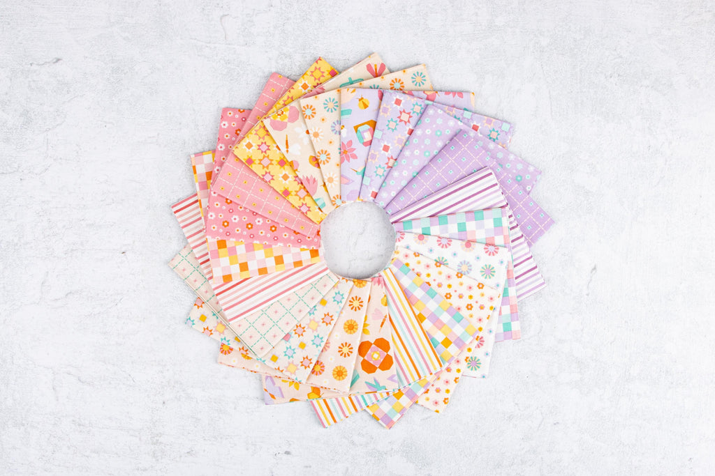 IN STOCK  Riley Blake Patchwork Rolie Polie - 2.5 inch strips - quilting jelly rolls - floral jelly roll- floral fabric - spring