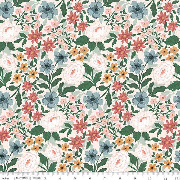 IN STOCK  Riley Blake Sweet Cotton Tales Rolie Polie - 2.5 inch strips - quilting jelly rolls - floral jelly roll - fall fabric
