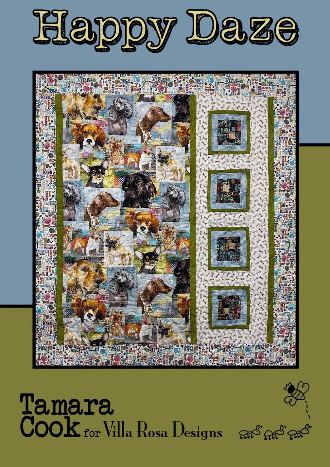 Villa Rosa Designs Happy Daze pattern - fat quarter quilt pattern - villa rosa