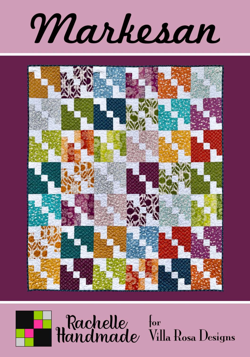 Villa Rosa Designs Markesan pattern - jellyroll quilt pattern - villa rosa