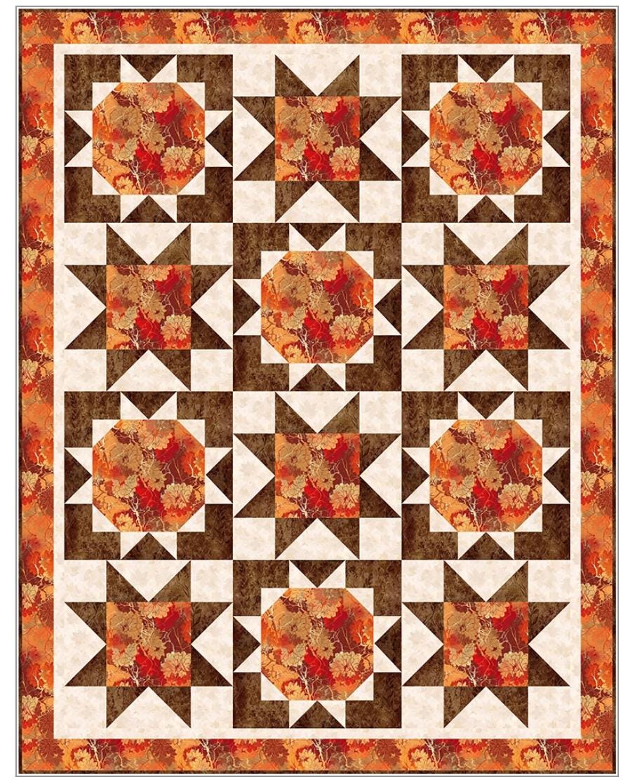 Fabric Cafe Sparkle 3 Yard Quilt Pattern - Quilt Pattern - Fabric Cafe Pattern - 3 yard quilts