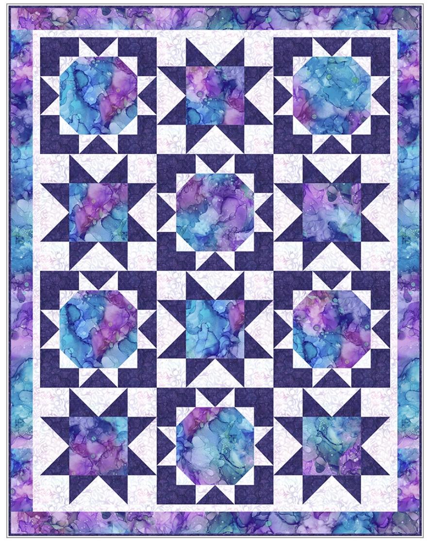 Fabric Cafe Sparkle 3 Yard Quilt Pattern - Quilt Pattern - Fabric Cafe Pattern - 3 yard quilts