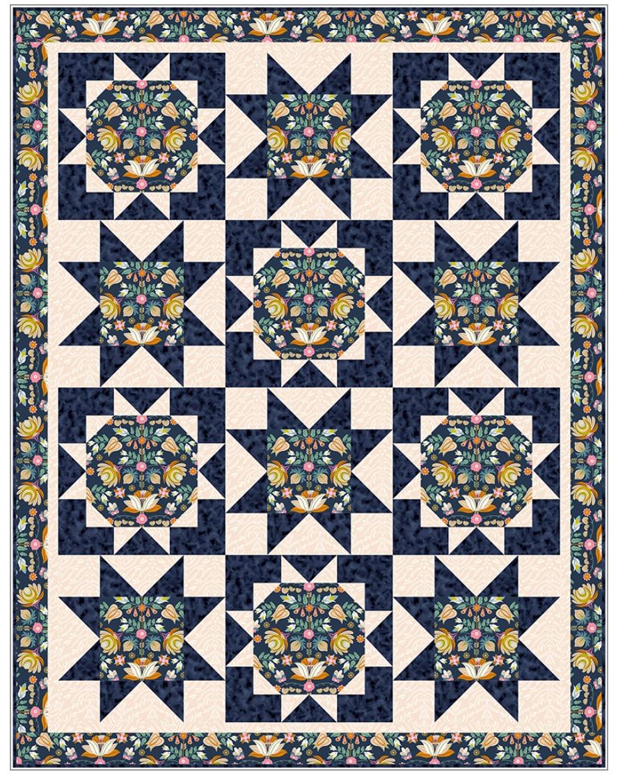 Fabric Cafe Sparkle 3 Yard Quilt Pattern - Quilt Pattern - Fabric Cafe Pattern - 3 yard quilts