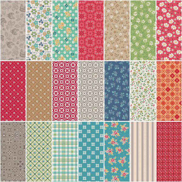 IN STOCK Riley Blake Lori Holt Farmer’s Daughter Rolie Polie - 2.5 inch strips - quilting jelly rolls - vintage jelly roll-