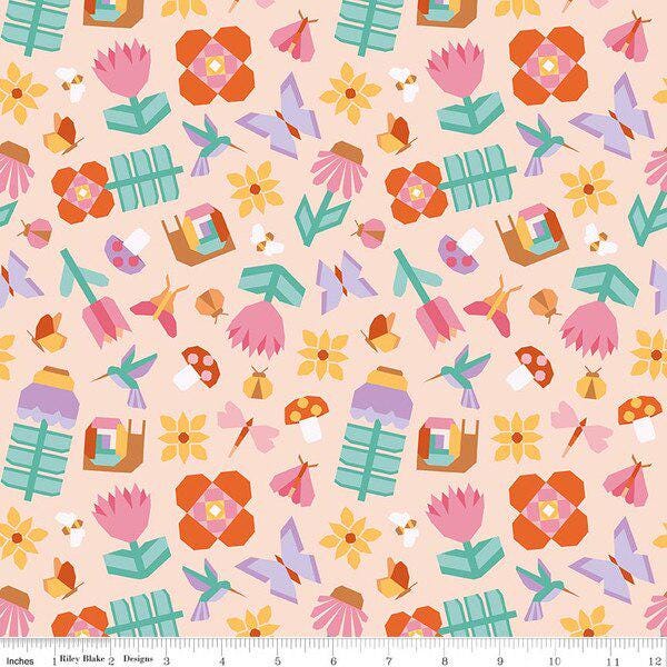IN STOCK  Riley Blake Patchwork Rolie Polie - 2.5 inch strips - quilting jelly rolls - floral jelly roll- floral fabric - spring