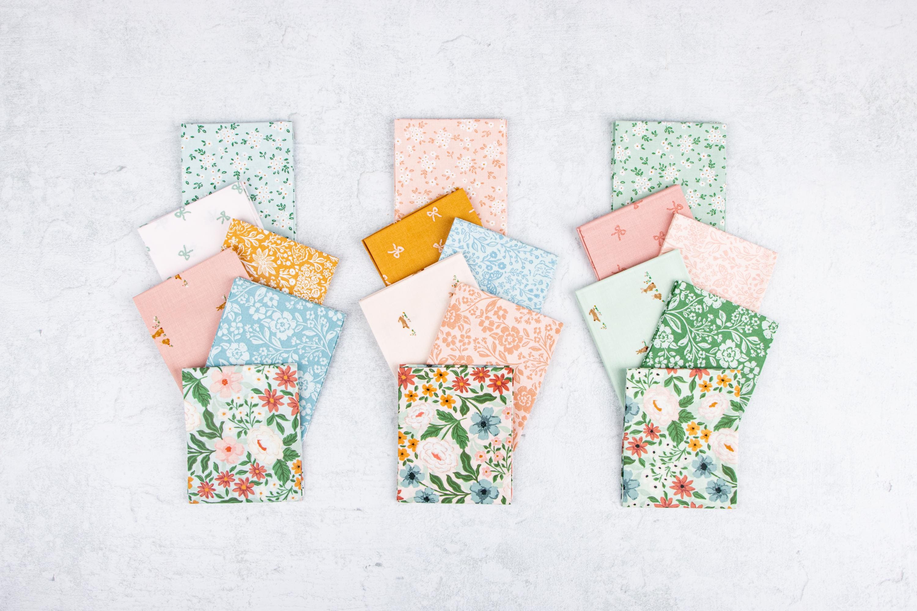 IN STOCK  Riley Blake Sweet Cotton Tales Rolie Polie - 2.5 inch strips - quilting jelly rolls - floral jelly roll - fall fabric