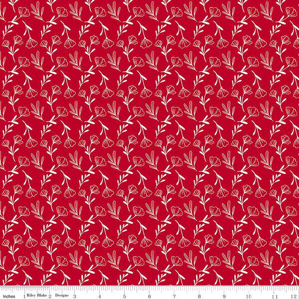 PREORDER Riley Blake Radiant Ruby Mini Fat Quarter Bundle - floral fabric - floral Fat Quarters -