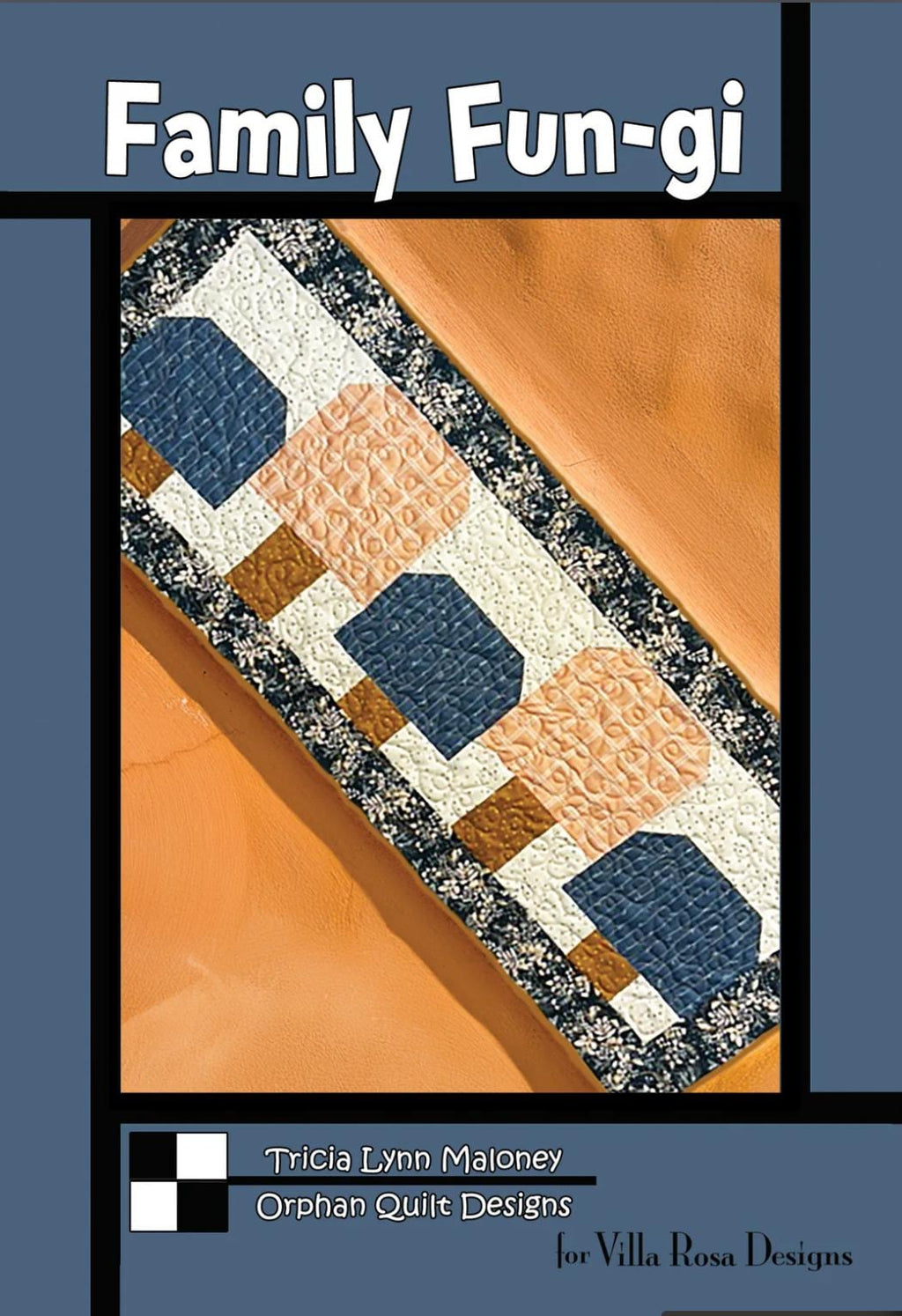 Villa Rosa Designs Family Fungi pattern - 5” quilt pattern - villa rosa - charm pack pattern - tablerunner pattern