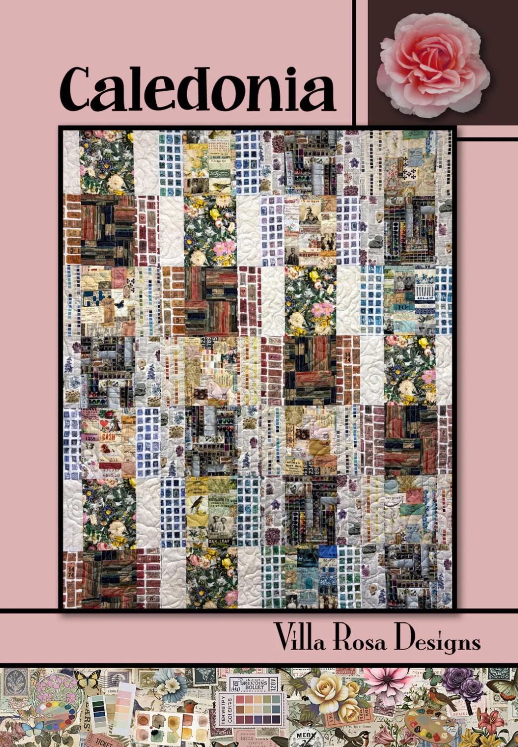 Villa Rosa Designs Caledonia pattern - fat quarter quilt pattern - villa rosa