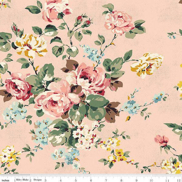 IN STOCK Riley Blake Rose & Violet’s Bouquet Des Fleurs 5” Stacker - Fabric Charm Pack -
