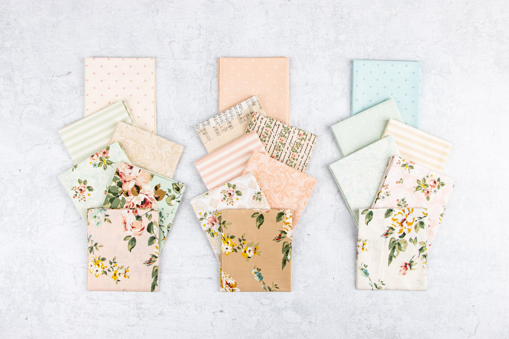 IN STOCK Riley Blake Rose & Violet’s Bouquet Des Fleurs 5” Stacker - Fabric Charm Pack -