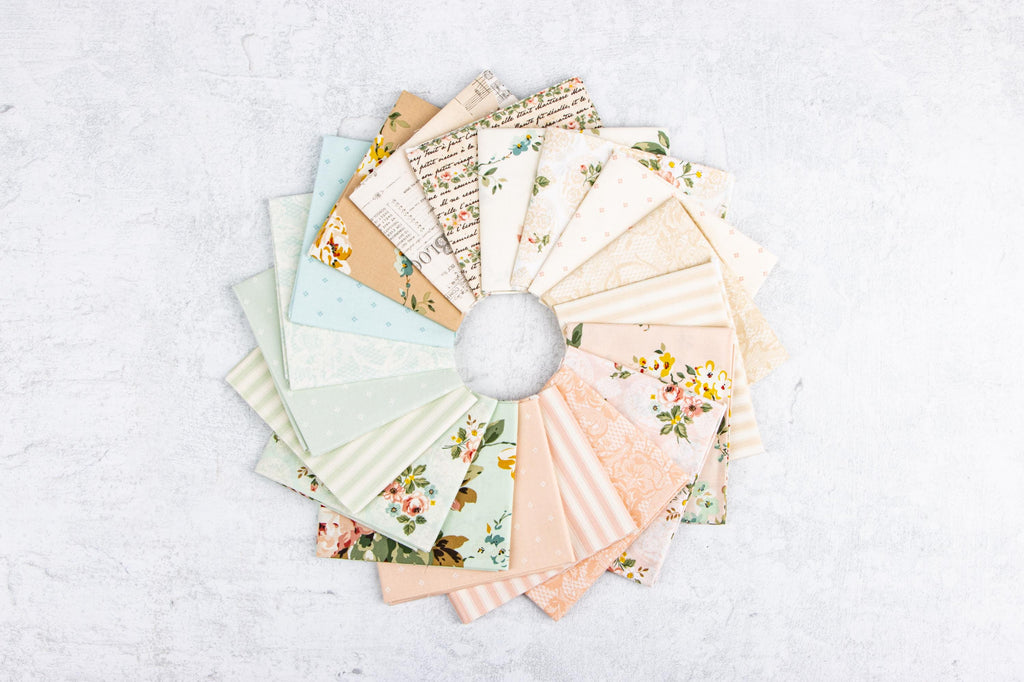 IN STOCK Riley Blake Rose & Violet’s Bouquet Des Fleurs 5” Stacker - Fabric Charm Pack -