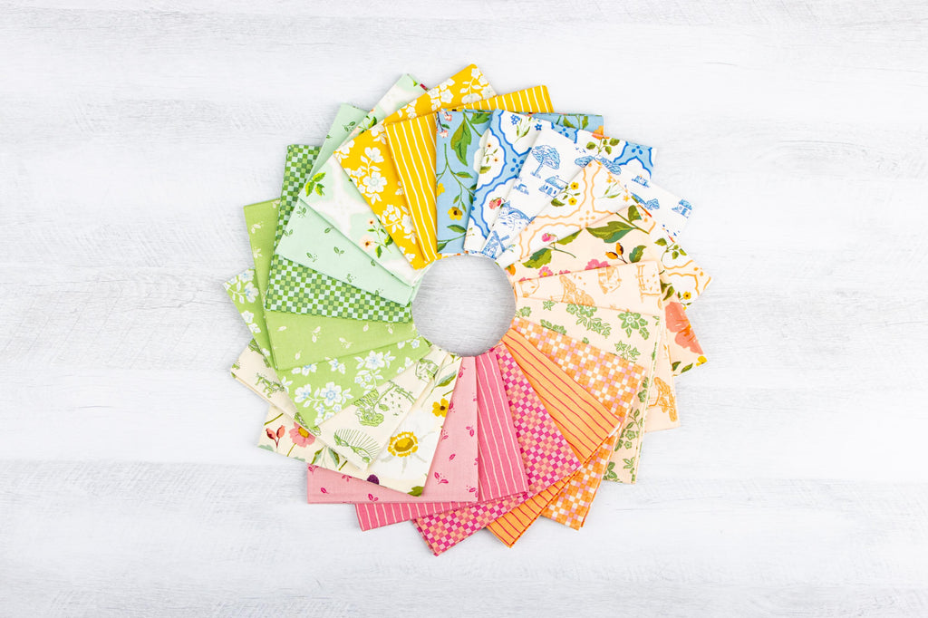 IN STOCK Virginia Rose Fabric Charm Pack – 5" Floral Stacker, Riley Blake