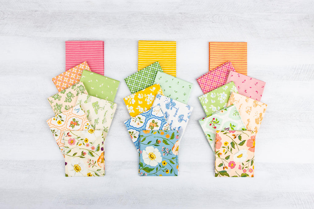 IN STOCK Virginia Rose Fabric Charm Pack – 5" Floral Stacker, Riley Blake