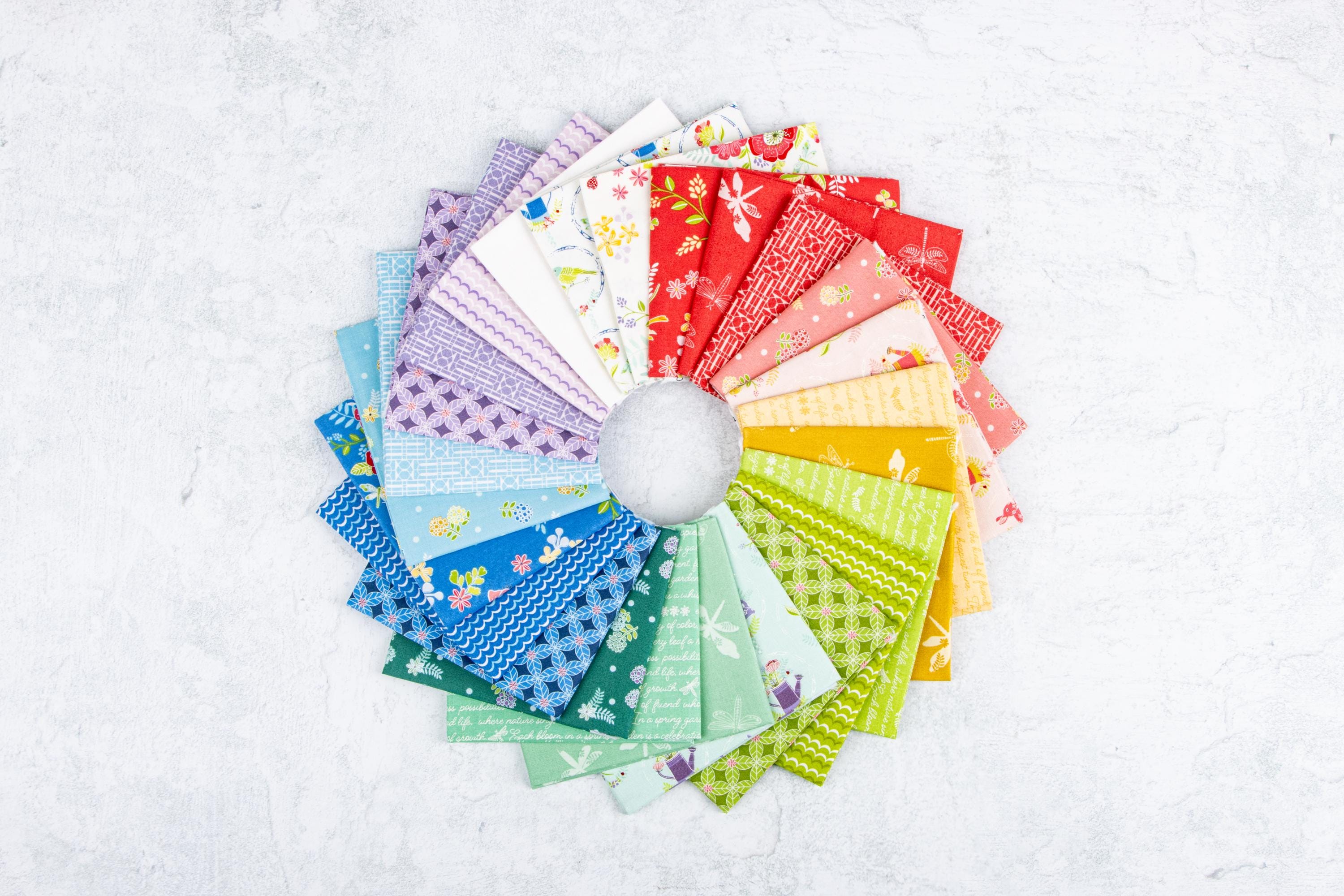 IN STOCK Riley Blake Awakening  Rolie Polie - 2.5 inch strips - quilting jelly rolls - floral jelly roll- floral fabric - spring