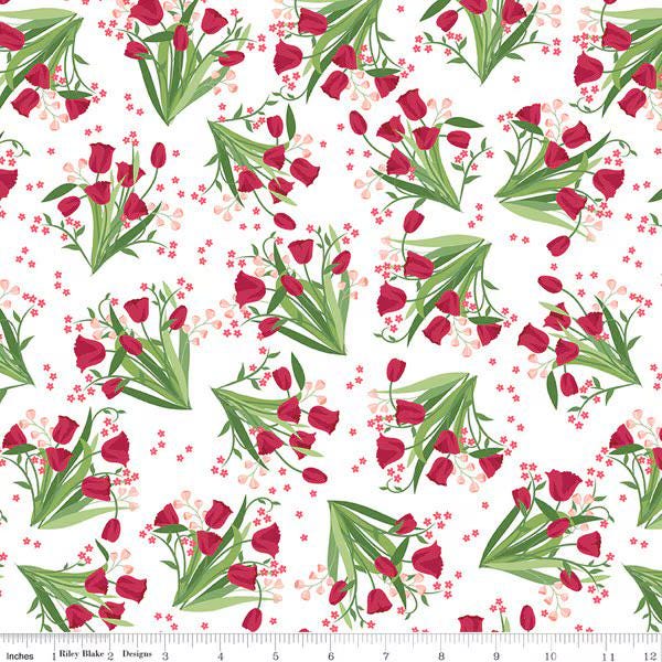 PREORDER Riley Blake Front Porch Fat Quarter Bundle - floral fabric - spring fabric