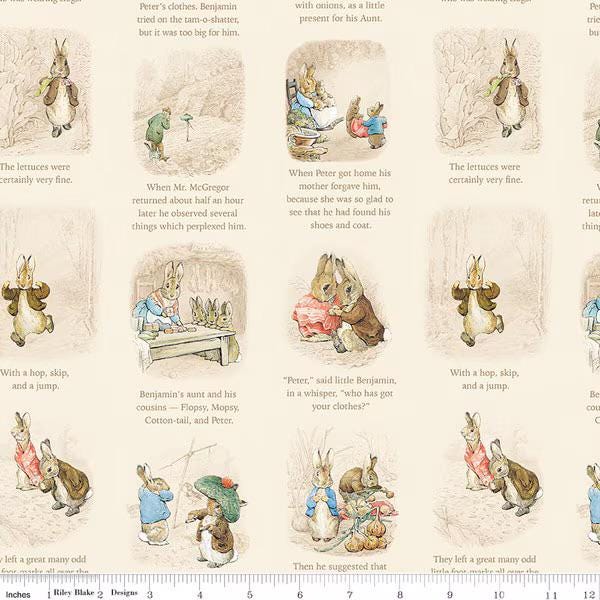 PREORDER Riley Blake Peter Rabbit and Benjamin Bunny 5" Stacker  - kids fabric