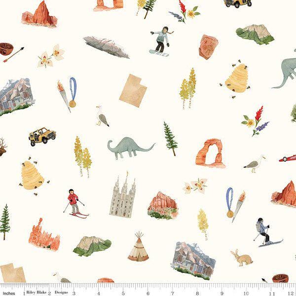 PREORDER  Riley Blake Utah 5" Stacker - cotton Fabric Charm Pack - Riley Blake Charm Pack
