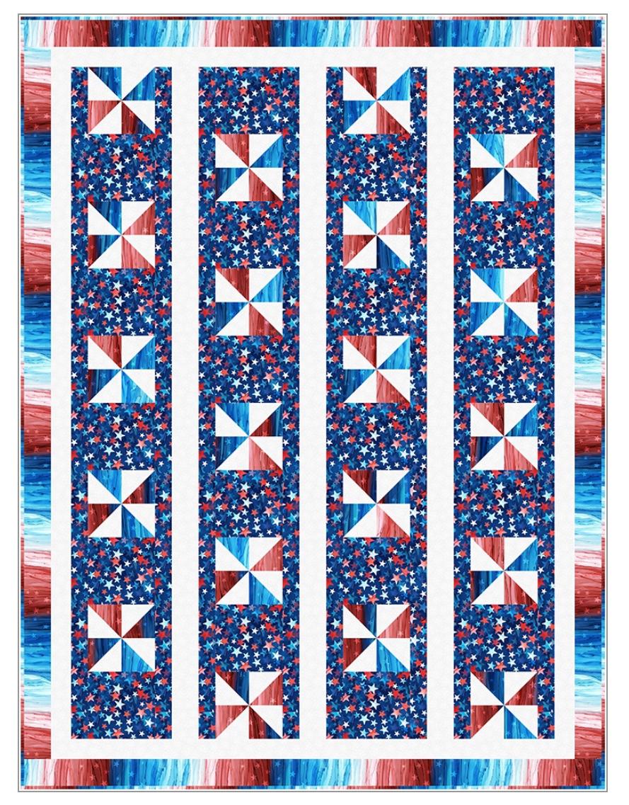 Fabric Cafe Pinwheel Lane Pattern  3 Yard Quilt Pattern - Pinwheel Pattern - Quilt Pattern - Fabric Cafe Pattern - 3 yard quilts
