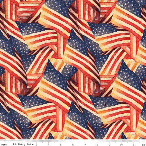IN STOCK  Riley Blake American Honor 5" Stacker - patriotic  Fabric Charm Pack - Riley Blake Charm Pack - Patriotic  5" Stacker