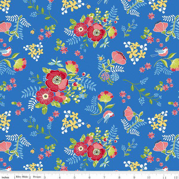 IN STOCK Riley Blake Awakening  5" Stacker - Fabric Charm Pack - Riley Blake Charm Pack - Floral 5" Stacker - Spring Fabric
