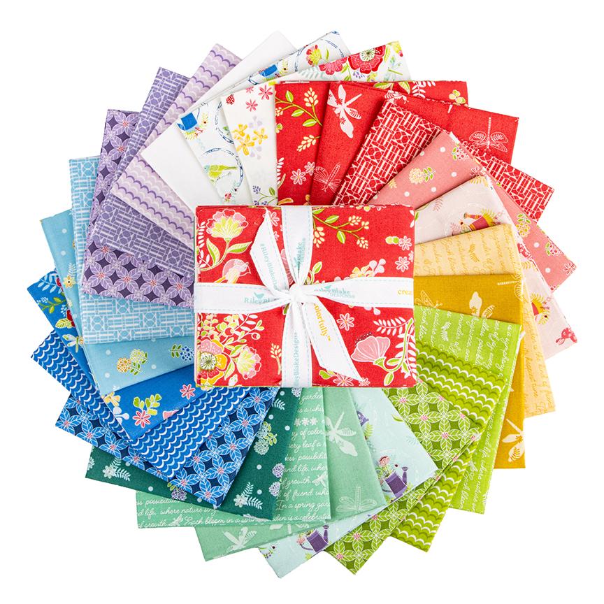 IN STOCK Riley Blake Awakening Fat Quarter Bundle - floral fabric - floral Fat Quarters - Riley Blake fat quarter Bundle -