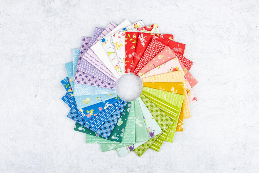 IN STOCK Riley Blake Awakening Fat Quarter Bundle - floral fabric - floral Fat Quarters - Riley Blake fat quarter Bundle -