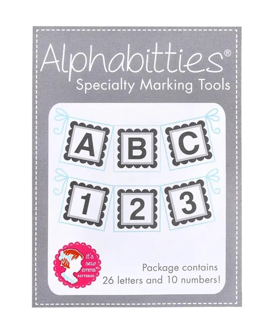 IN STOCK Gray Alphabitties Specialty Marking Tools It's Sew Emma