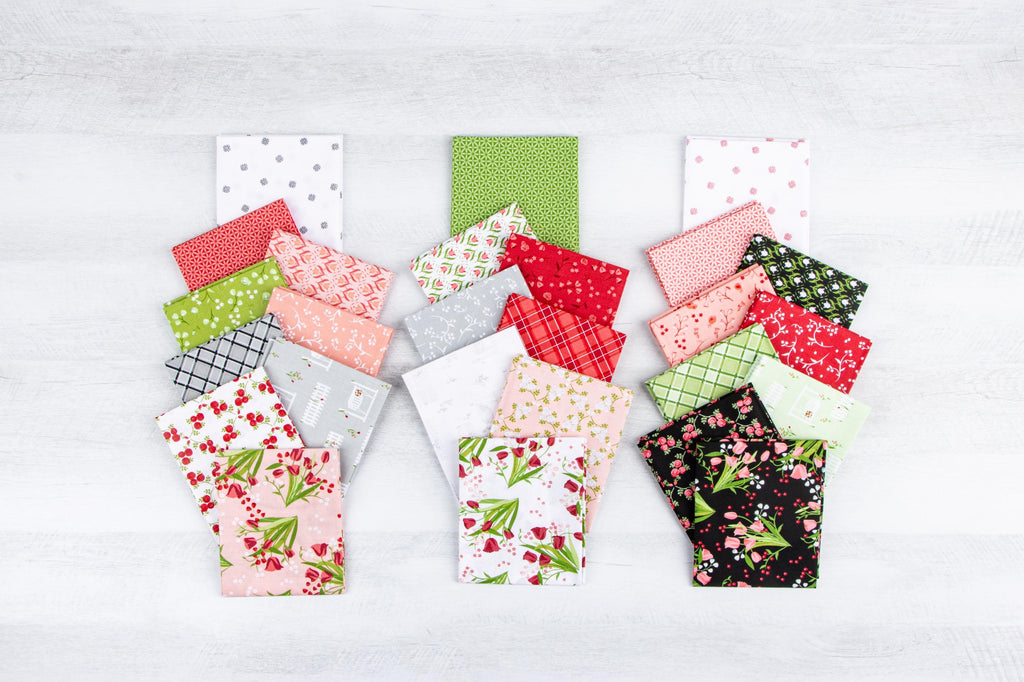 PREORDER Riley Blake Front Porch Fat Quarter Bundle - floral fabric - spring fabric