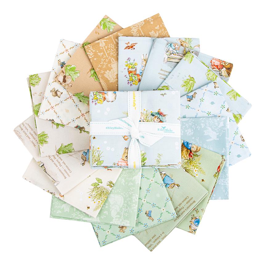 PREORDER Riley Blake Peter Rabbit and Benjamin Bunny Fat Quarter Bundle