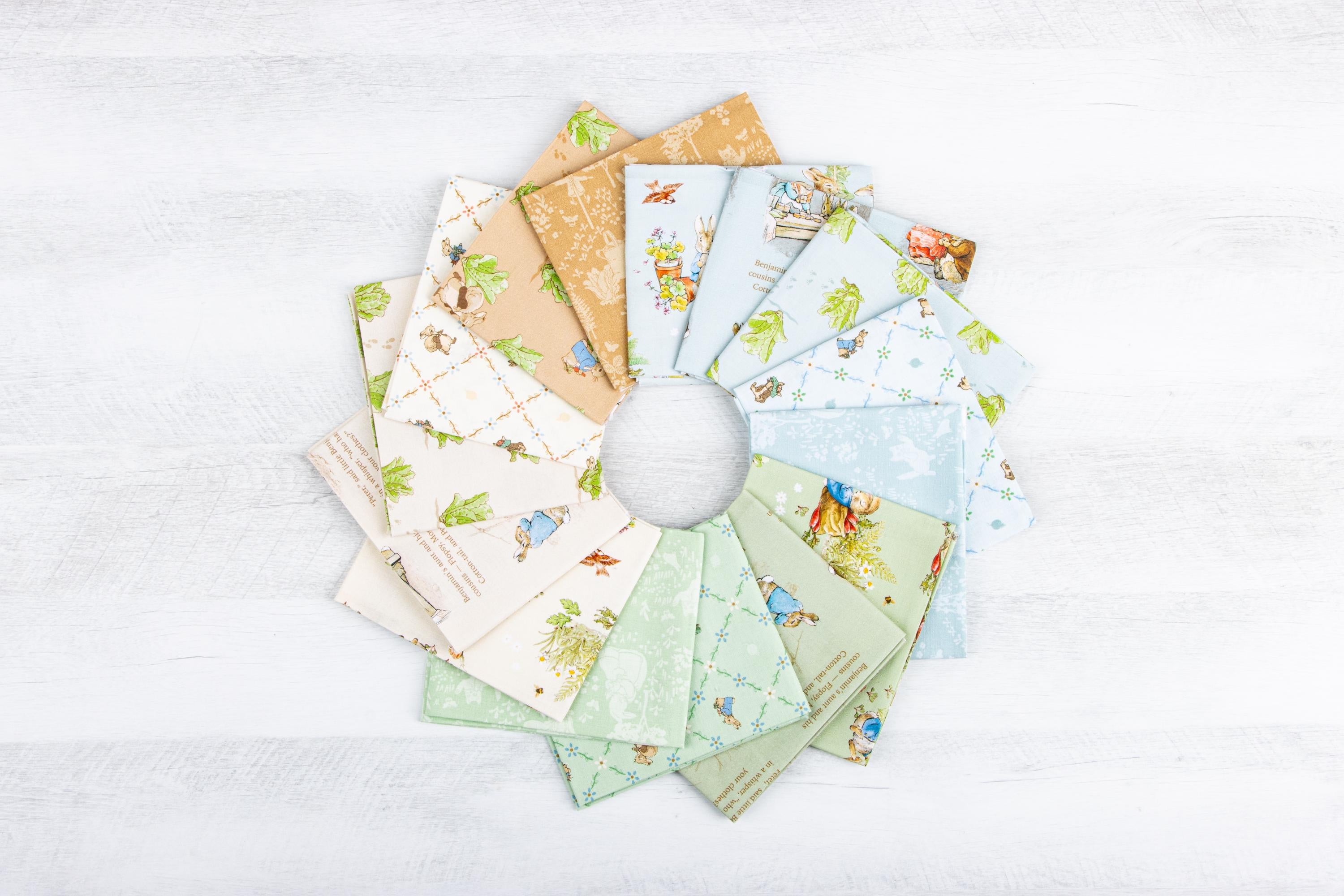 PREORDER Riley Blake Peter Rabbit and Benjamin Bunny Fat Quarter Bundle