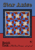 Villa Rosa Designs Star Anise pattern - yardage quilt pattern - villa rosa