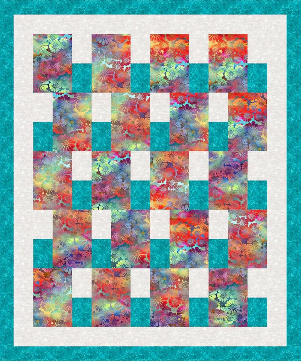Fabric Cafe Simply Blocks Pattern  3 Yard Quilt Pattern - Quilt Pattern - Fabric Cafe Pattern - 3 yard quilts