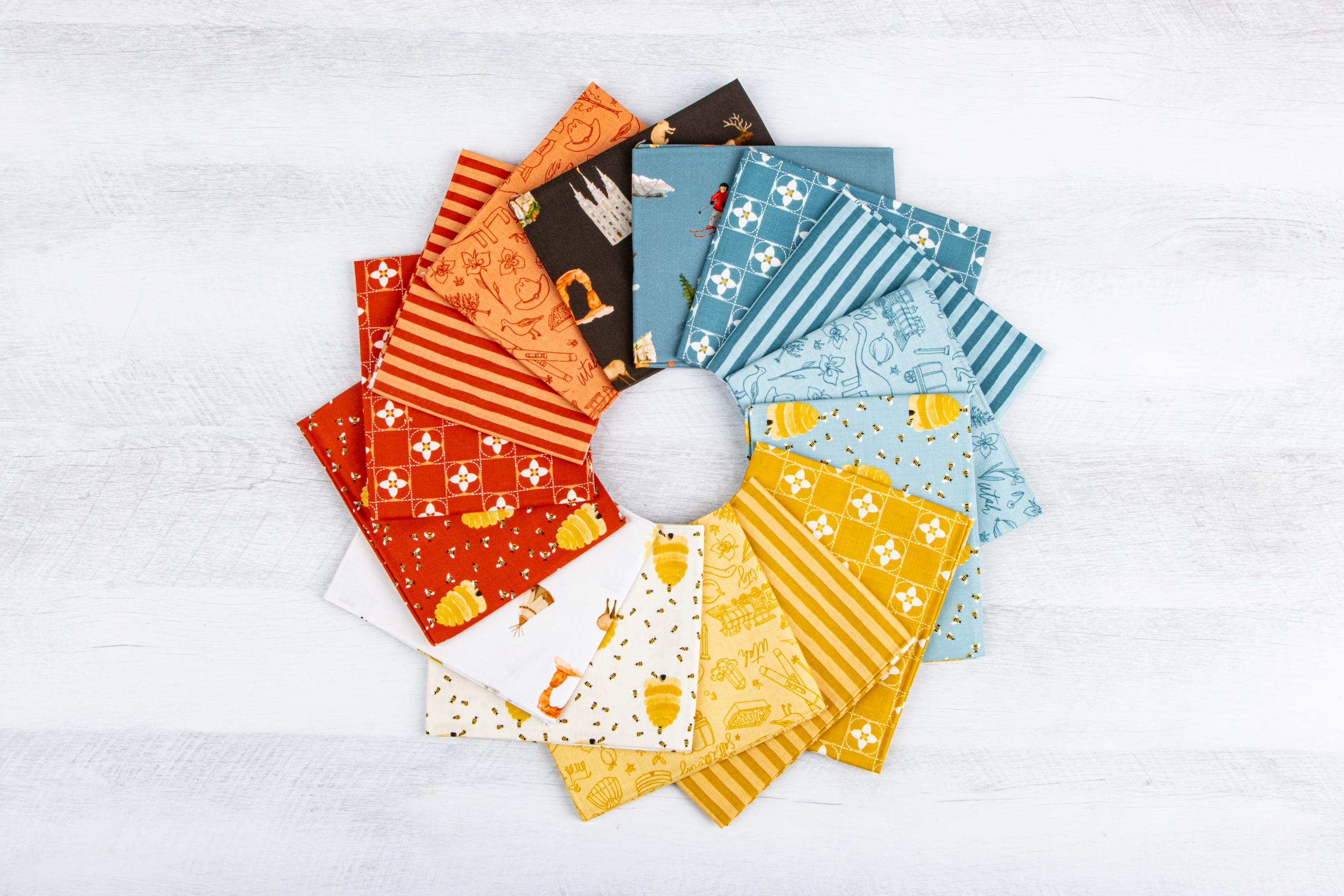 PREORDER  Riley Blake Utah 5" Stacker - cotton Fabric Charm Pack - Riley Blake Charm Pack