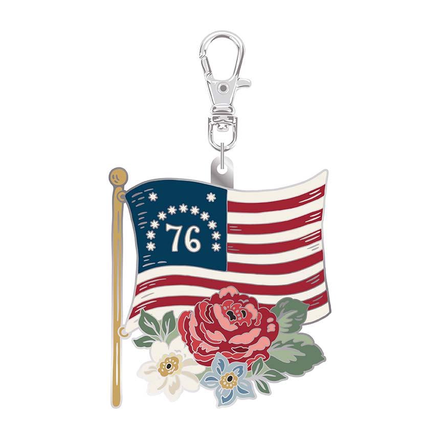PREORDER Riley Blake Independence Flag Enamel Charm