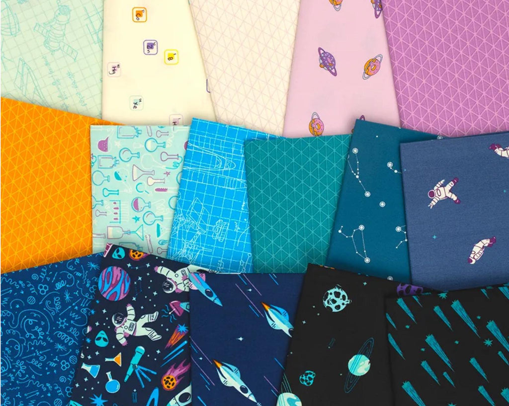 IN STOCK Art Gallery Rocket Science FQ Fabric Wonders - science fabric - space - astronaut