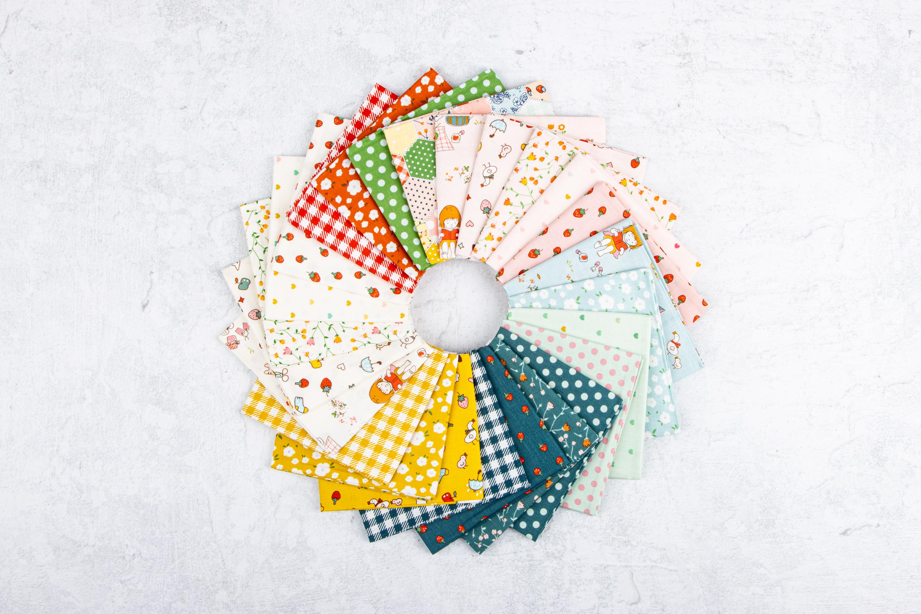 IN STOCK Riley Blake Minki Kim Serendipity 2 5" Stacker - Fabric Charm Pack - Riley Blake Charm Pack - Easter 5" Stacker - kids fabric