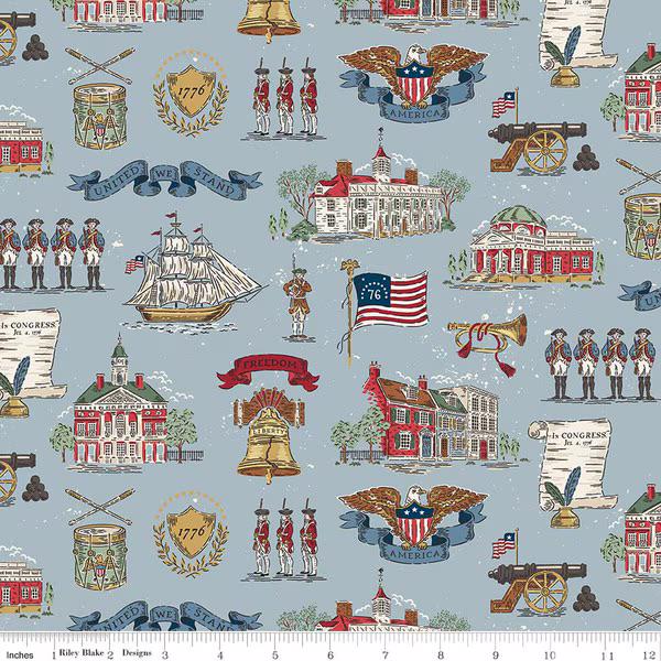 PREORDER Riley Blake Independence 5" Stacker - USA 5" Stacker - patriotic Fabric