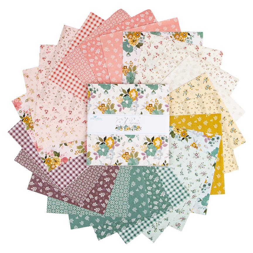 PREORDER Riley Blake Renew layer Cake - 10 ” Stacker - Floral Fabric - Spring Fabric