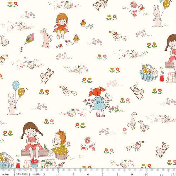 PREORDER Riley Blake Minki Kim Serendipity 2 Mini Fat Quarter Bundle - Easter fabric - Spring Fat Quarters -