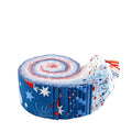 PREORDER  Riley Blake Firecracker Rolie Polie - 2.5 inch strips - quilting jelly rolls - patriotic jelly roll- floral fabric -