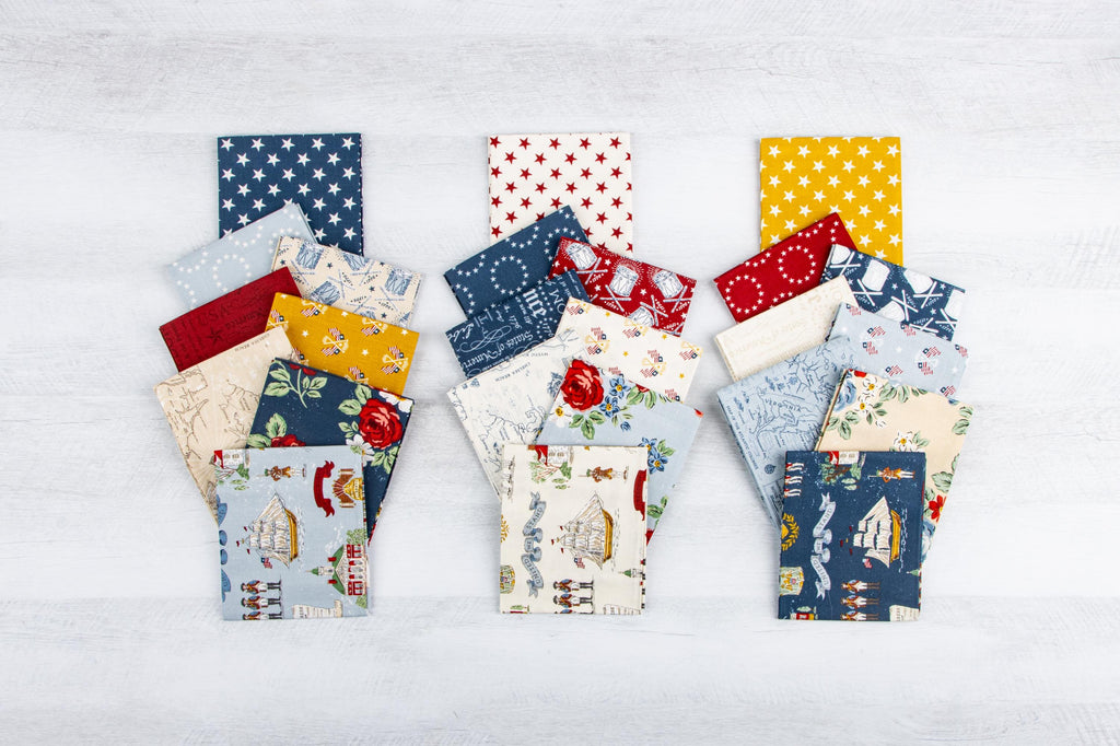 PREORDER Riley Blake Independence Rolie Polie - 2.5 inch strips - patriotic jelly roll - patriotic fabric