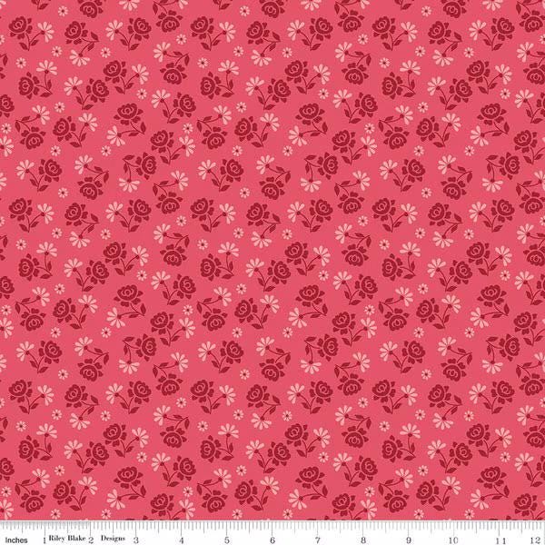 PREORDER Riley Blake Lori Holt Berry and Sage 5" Stacker - Fabric Charm Pack - Riley Blake Charm Pack - Floral 5" Stacker -