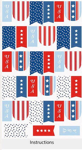 PREORDER Riley Blake Firecracker Banner Panel