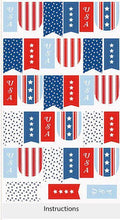 PREORDER Riley Blake Firecracker Banner Panel