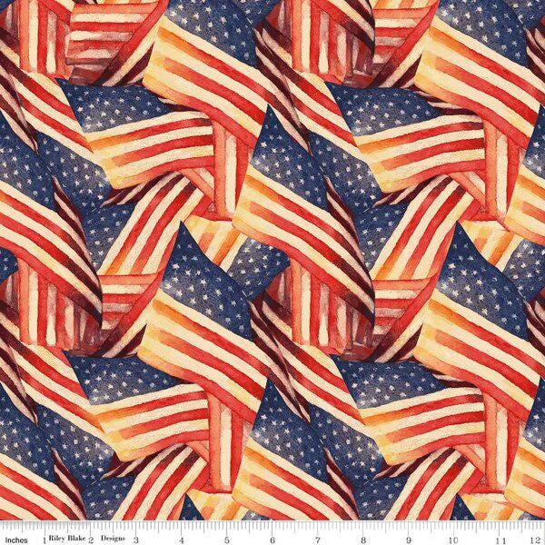 IN STOCK Riley Blake American Honor layer Cake - 10 ” Stacker  - Patriotic Fabric